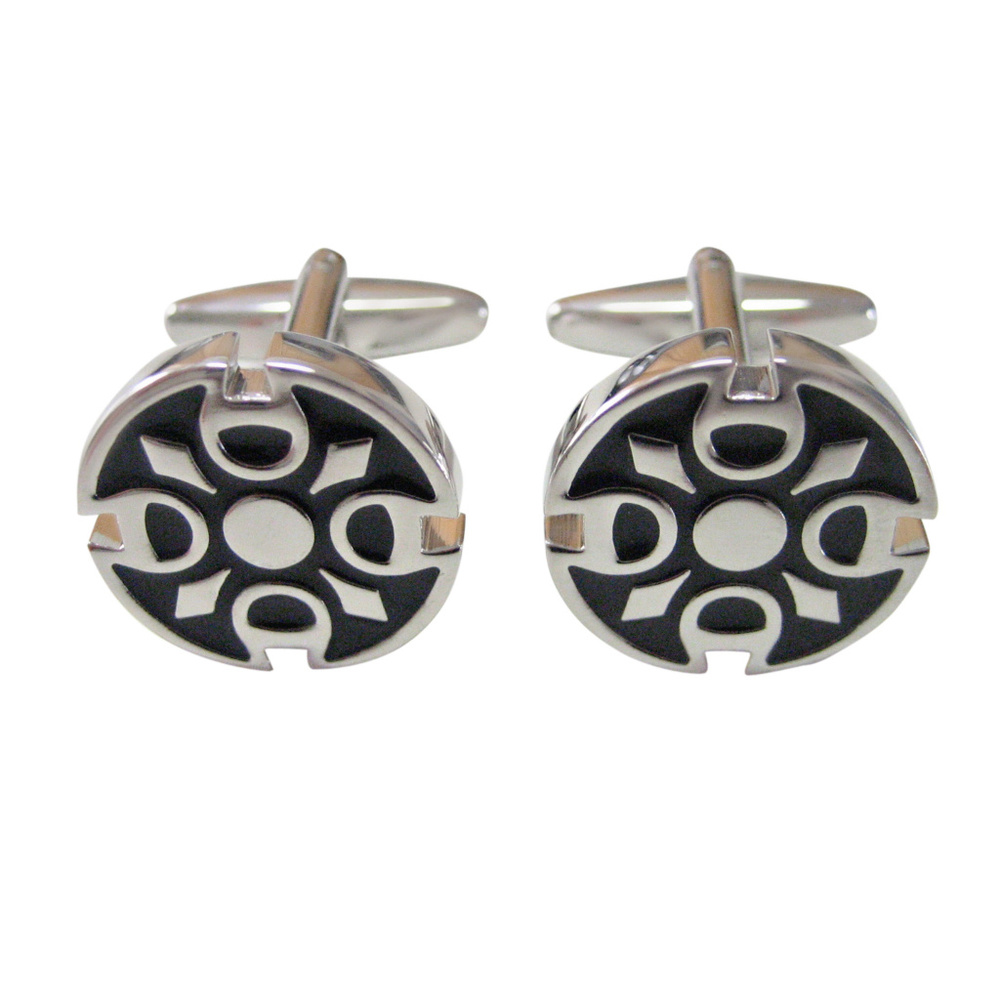 Round Celtic Design Cufflinks